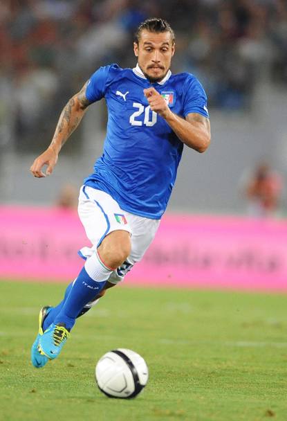 Osvaldo con la maglia della Nazionale. Epa